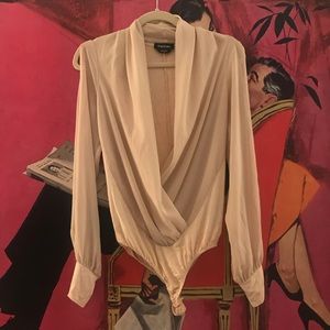 Bebe Cream Color Bodysuit